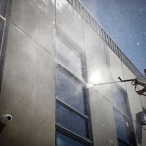 Exterior Building Washing in Olathe