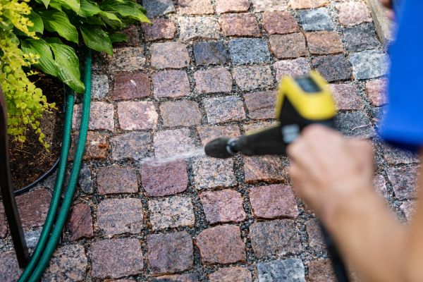 Paver Sidewalk Cleaning in Olathe