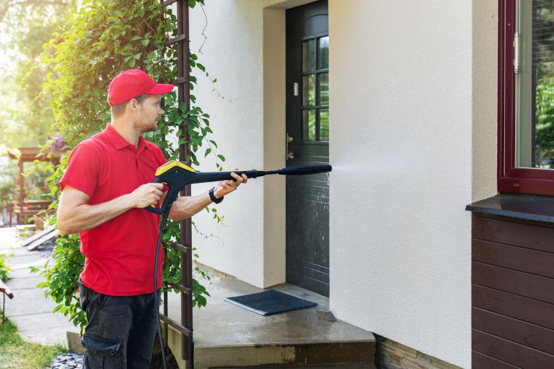 Technicians Performing Powerwashing